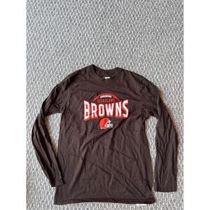 Cleveland Browns‎ NFL Team Apparel Long Sleeve T-Shirt Mens Medium